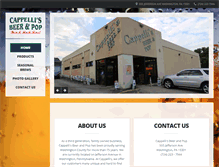 Tablet Screenshot of cappellisbeerandpop.com